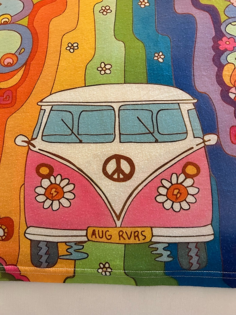 HUGE BUNDLE SALE! Colorful Hippie Van Graphic Tee - Multicolor LARGE - Picture 3 of 7